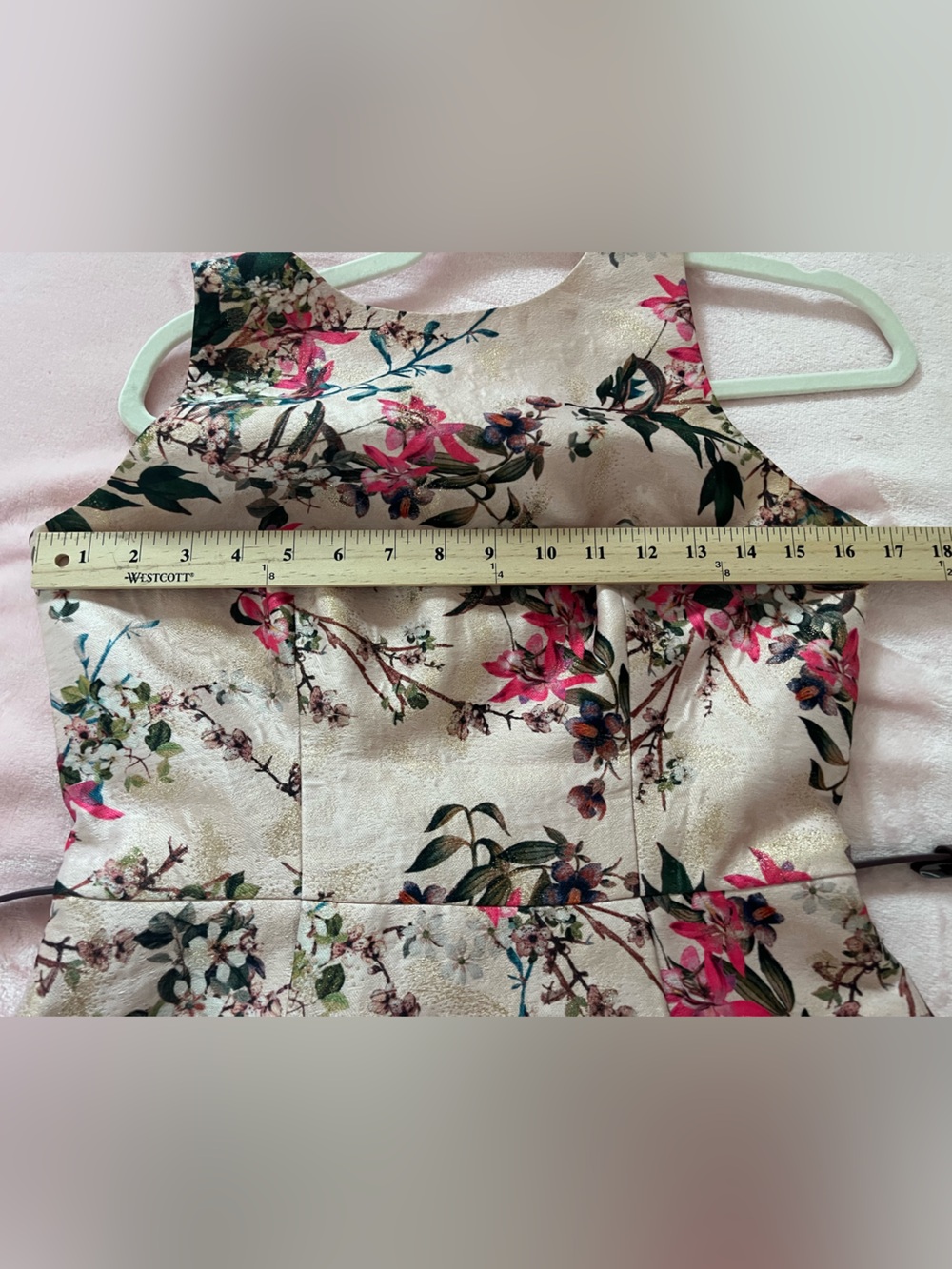 Ted Baker London Mid Pink Clarbel Blossom V Back Jacquard Size 2 MSRP $429 - Picture 11 of 16